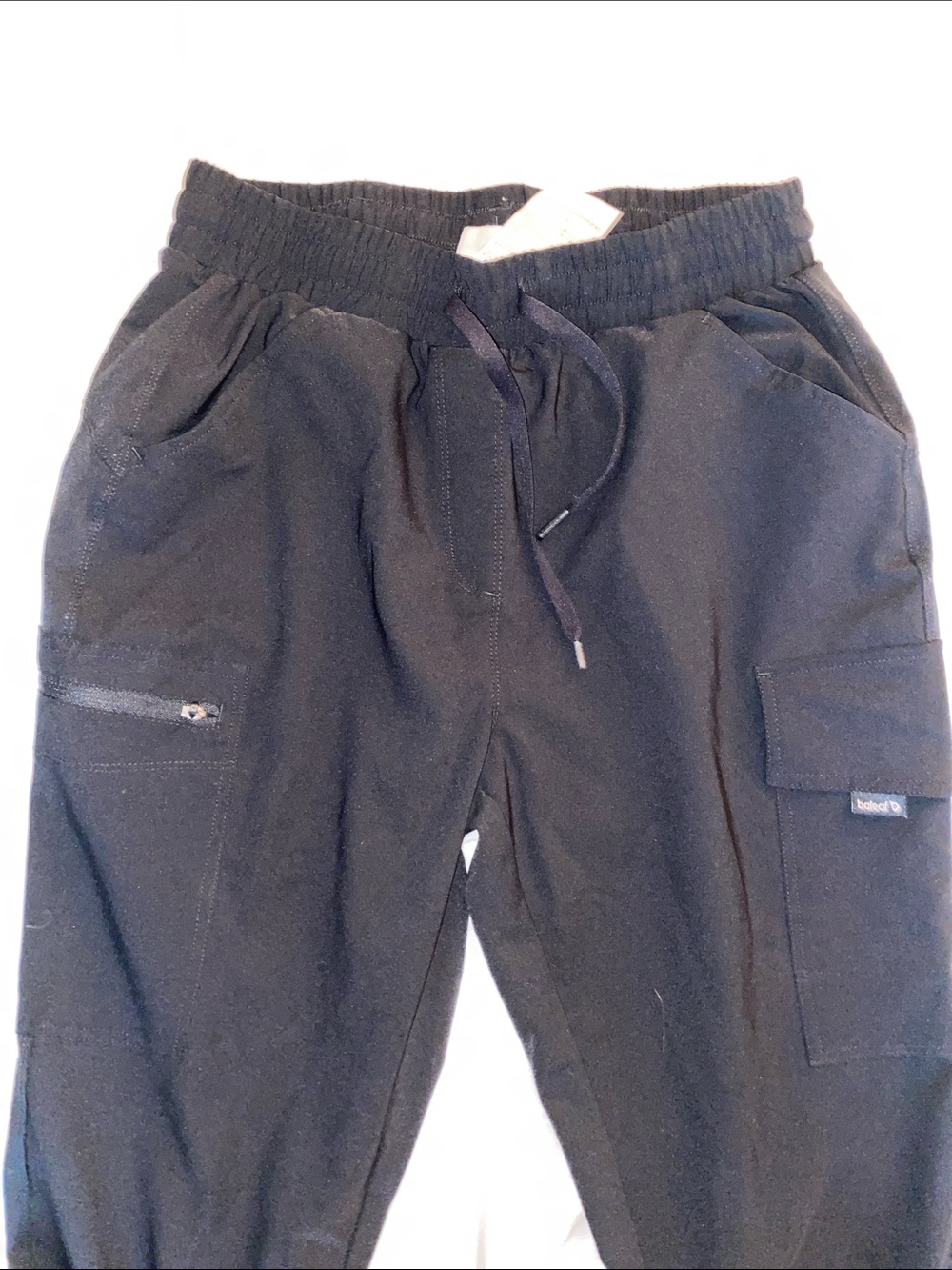 Baleaf Black Cargo Jogger Pants with Drawstring Waist - Picture 6 of 15